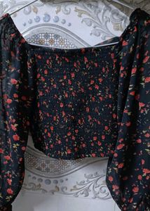 Smocked Crop Top