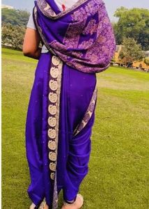 Elegant Blue Saree