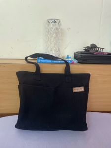 Black Canvas Tote Bag