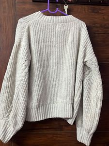 STITCHED WOOLEN SWEATER