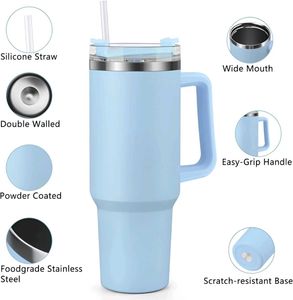 Blue Insulated Tumbler