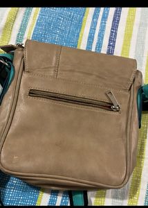 Vintage Leather &amp; Turquoise Accent Bag From Metro