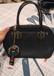 Black Purse With Bag Charms