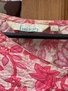 Floral Print Pink Tunic Top