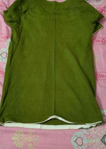 Olive Green Long Sleeve Top