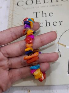 Handmade Real Pebbles Colourful Bracelet