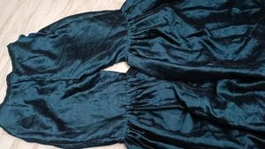Its a Blue Dress.. With Beads Work On It.