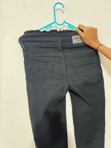 Black High Waisted Distressed Jeans