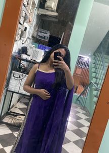 Purple Kurta Set