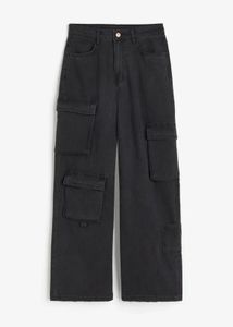 Black Cargo Jeans