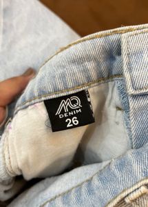 Sky Blue High Waist Denim Jeans