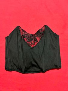 Black Lace Corset Top