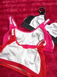 Pack of 3 Cotton Sports Bras | Daily Wear | Best D