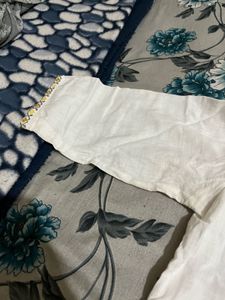 Elegant White Embroidered Kurta
