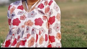 Floral Print Peplum Top