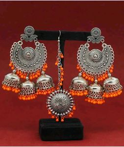Jhumki Earings Mang Tika
