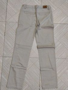 Beige Casual Pants