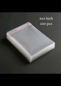 Transparent Poly Packaging Bags (4x4 inch)