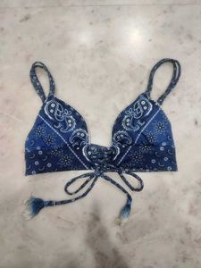 Boho Bikini Tie Up Top.