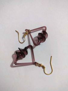 Unique Triangle Drop Earrings