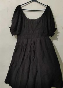 H&amp;M Bubble-hem Cotton Dress