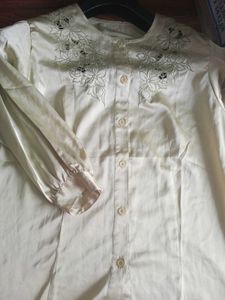 Elegant Embroidered Shirt For Women