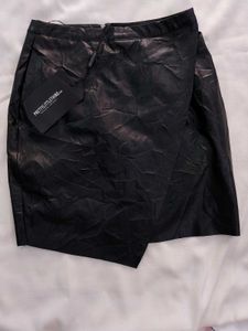 Asymmetrical Leather Mini skirt  Gothic Pintresty