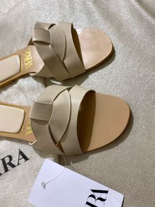Zara Cream Flats