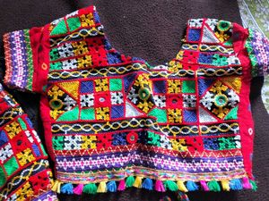 Ethnic Lehenga Choli Set 6 month upper baby