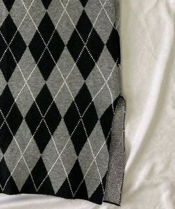 Argyle Knit Skirt