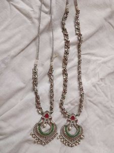 Elegant Silver Necklace Set