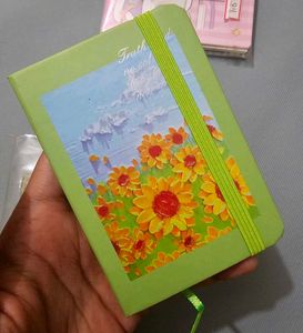 Cute 'Full and Happy' Spiral Notebook Set of 3