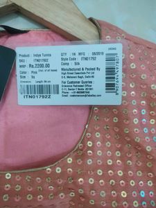 Sequence Kurti For . Onion Pink . Beautiful