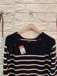 Striped Knit Pullover Sweater🇺🇸