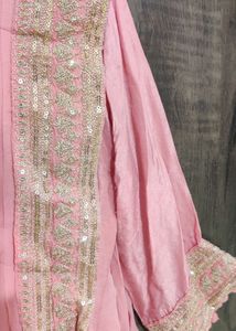Anarkali With Saree Drape