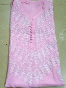 Lakhnavi Kurti Pink For Women..