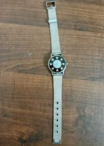 Heart Accented Silver Watch