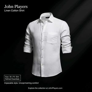 White Linen Cotton Shirt