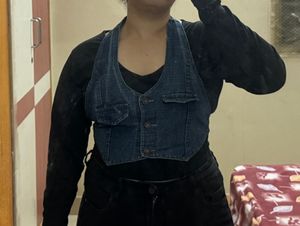Jeans Backless Waistcoat