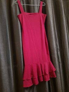 Chic Maroon Bodycon Dress