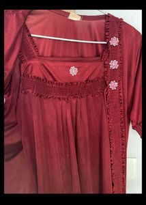 4 Piece Night Gown (Nighty) 1nighty Free