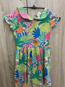 Tropical Print Dress