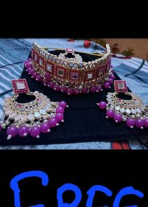 Buy 2 Beautiful Sarees And Jewellery Set