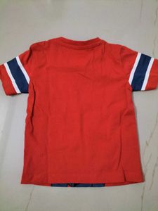 Red Half Sleeves t-shirt