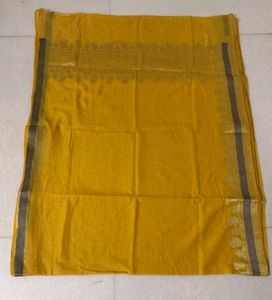 Mustard Yellow Saree with Blouse
