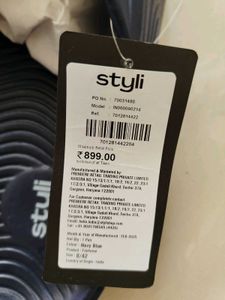 New Unused Styli Blue Men's Slides Size 8