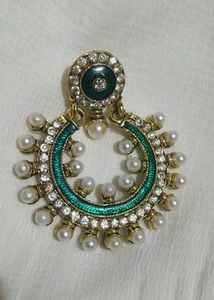 Pearl With diamonds Earring Set