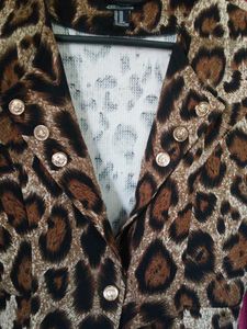 Animal Print Bodycon Coat