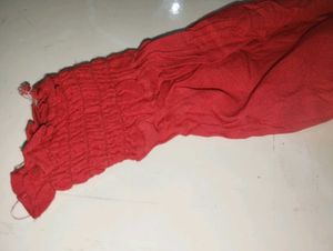 Red Strechable Shirt For Women and Girls