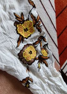 Boho Embroidered Tunic / Summer Top